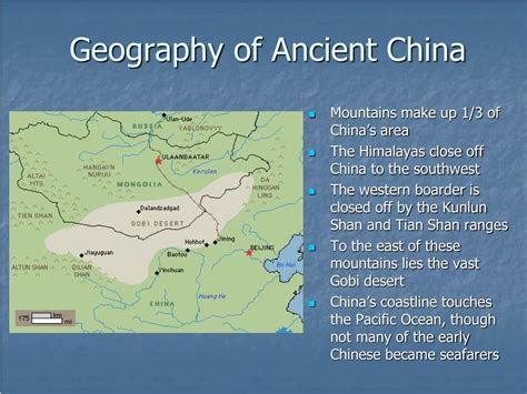 what are the main geographical features of ancient china